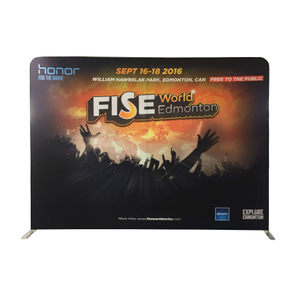 8ft Straight Tension Fabric Trade Show Displays